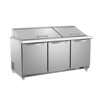 Stainless steel interior and exterior construction.