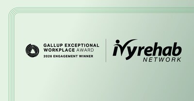 Ivy Rehab named a 2026 Gallup Exceptional Workplace Award (GEWA) winner.