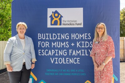 Mary Aldred, MP for Monash (left) and Colleen May, Director of The Victorian Homeless Fund (right). Source: The Victorian Homeless Fund, LinkedIn