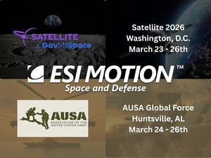 ESI Motion to Showcase Advanced Control &amp; Power Solutions at Satellite 2026 and AUSA Global Force 2026