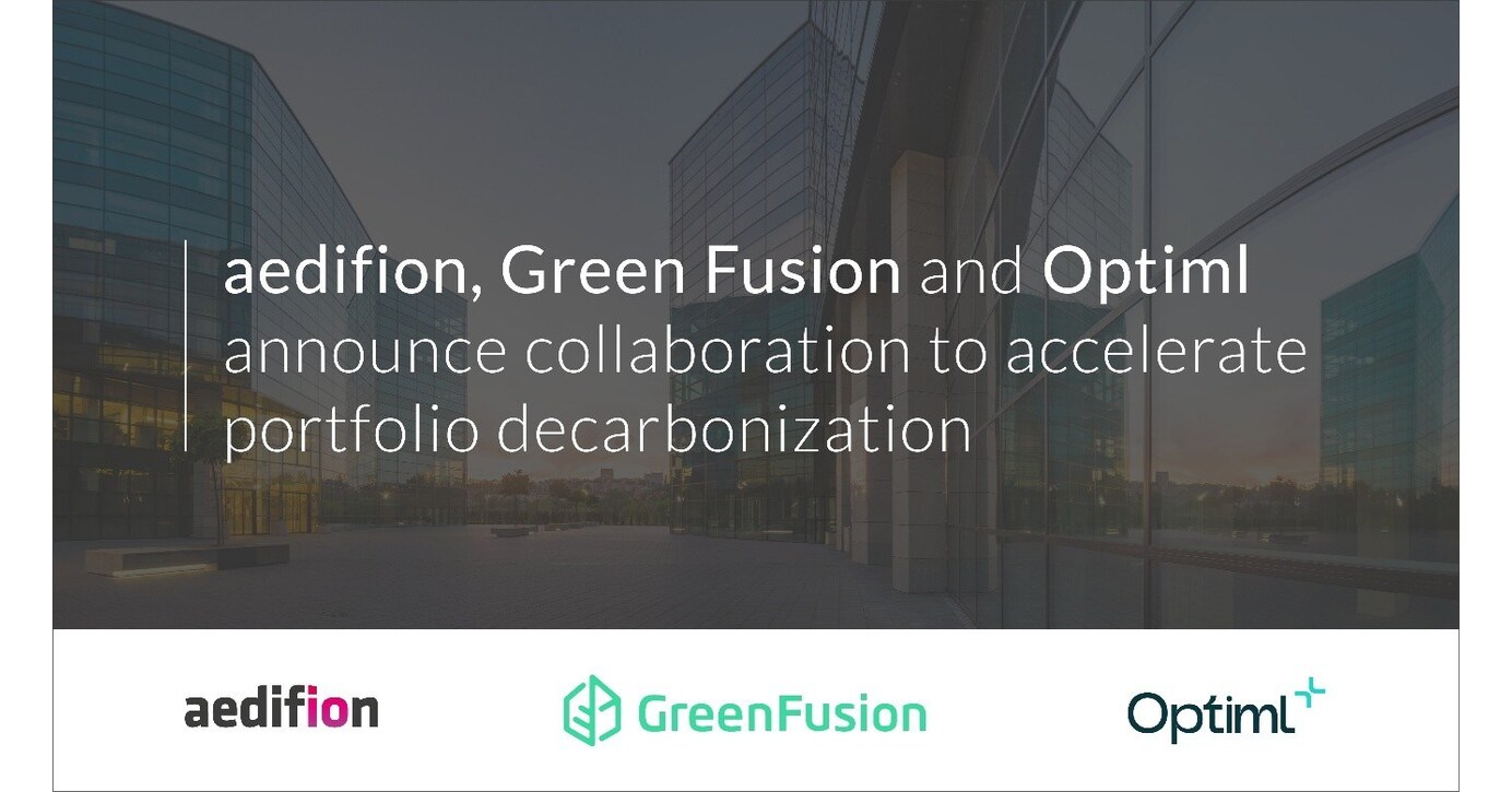aedifion, Green Fusion and Optiml announce collaboration to accelerate portfolio decarbonization - linking operational energy savings to financeable transition plans aedifion, Green Fusion and Optiml announce collaboration to accelerate portfolio decarbonization - linking operational energy savings to financeable transition plans