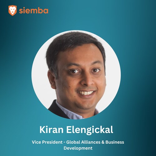 Kiran Elengickal, Vice President - Global Alliances & Business Development, Siemba