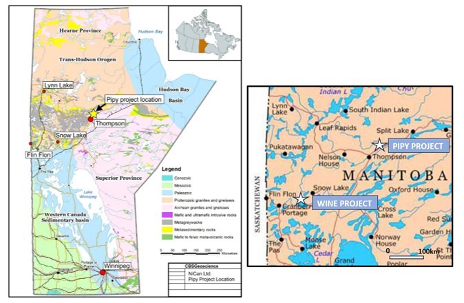 Figure 4: NiCAN’s Project Locations in Manitoba, Canada (CNW Group/Nican Ltd.) Figure 4: NiCAN’s Project Locations in Manitoba, Canada (CNW Group/Nican Ltd.)