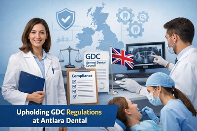 Upholding GDC standards in every aspect of patient care at Antlara Dental.