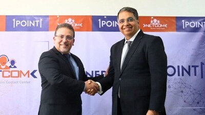 L to R - Fernando Murillo, Founder & Managing Director, Netcom Business Contact Center & Akshay Chhabra, Chairman & Managing Director, 1Point1 Solutions