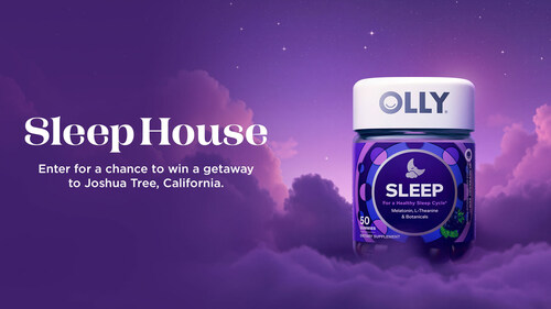 OLLY Launches Sleep House Sweepstakes with a Chance to Reclaim Rest During National Sleep Awareness Month