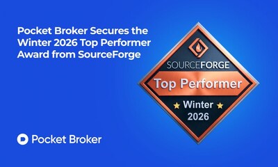 Pocket Broker Secures the Winter 2026 Top Performer Award from SourceForge