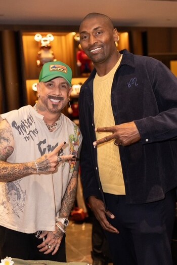 AJ McLean and Metta World Peace Attend ITC Tech Summit Photo Cred: Jim Donnelly