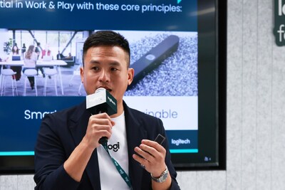 [Image 2] Aries Sze, Head of HKTW of Logitech, highlighted Logitech’s commitment to innovation and sustainable design.
