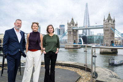 Left to right: Matthew Eastwood, Fleur Peck, Kate Mason (PRNewsfoto/Unispace)