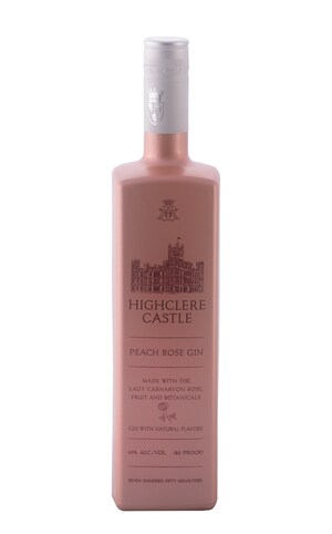 Highclere Castle Gin Introduces New Line Extension. A Super Premium Flavored Peach Rose Gin.