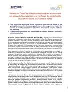 Servier et Day One Biopharmaceuticals annoncent un accord d'acquisition qui renforce le portefeuille de Servier dans les cancers rares