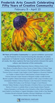Frederick Arts Council “Celebrating 50 Years of Creative Community” Exhibition