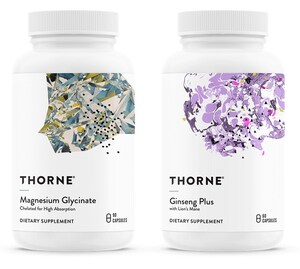 THORNE STRENGTHENS EVIDENCE BASE WITH NEW CONSUMER RESEARCH STUDIES VALIDATING BENEFITS OF MAGNESIUM GLYCINATE AND GINSENG PLUS