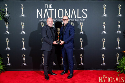 From left: Paulo Bethencourt Neto, President and Chief Growth Officer of NEO (New Estate Only), and Christian Calusa, CEO and Co-Founder of NEO, pose with the company’s 2025 Global Innovation Gold Award at The Nationals, presented during the 2026 NAHB International Builders’ Show (IBS) in Orlando, Florida. From left: Paulo Bethencourt Neto, President and Chief Growth Officer of NEO (New Estate Only), and Christian Calusa, CEO and Co-Founder of NEO, pose with the company’s 2025 Global Innovation Gold Award at The Nationals, presented during the 2026 NAHB International Builders’ Show (IBS) in Orlando, Florida.