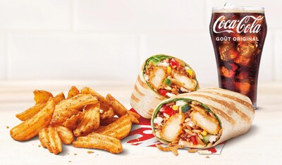 Tim Hortons propose une nouvelle offre alléchante pour le dîner et le souper avec son repas à petit prix wrap délice à 8,99 $, offert pour une durée limitée (Groupe CNW/Tim Hortons)