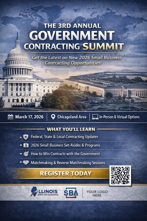 The Illinois Apex Accelerator Program Announces its Third Annual Statewide Government Contracting Summit Taking Place Tuesday, March 17th in the Chicagoland Area