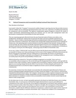 D. E. Shaw Group March 2026 Letter to CoStar Board of Directors