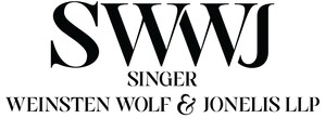 RENOWNED LOS ANGELES LAW FIRM REBRANDS AS SINGER WEINSTEN WOLF &amp; JONELIS LLP