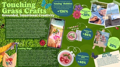 Michaels 2026 Creativity Trend Report - Touching Grass Crafts