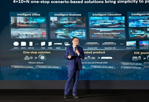 Leonard Liu, President of Commercial & Distribution Solution, Huawei (PRNewsfoto/Huawei)