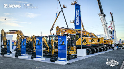 Escavadeira da XCMG na CONEXPO-CON/AGG 2026 (PRNewsfoto/XCMG Excavator)