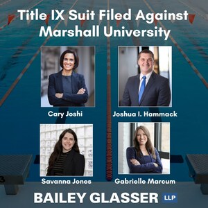 Bailey Glasser Files Title IX Lawsuit Against Marshall University After School Threatens to Cut Women's Swimming &amp; Diving Team