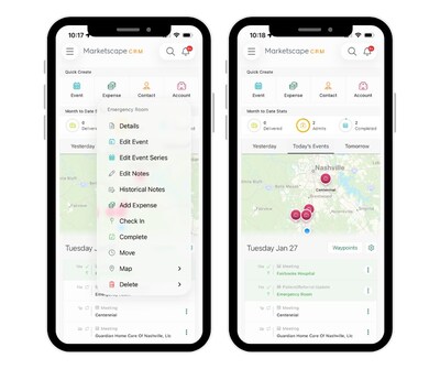 Automated GPS-verified mileage tracking within Marketscape CRM reduces administrative burden and helps agencies cut reimbursement costs by 10–20%.