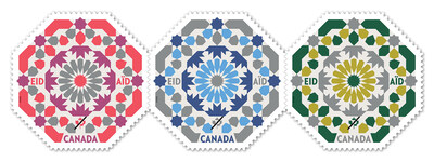 De nouveaux timbres émis à l'occasion de l'Aïd, célébrée par plus de 1,5 million de personnes au Canada