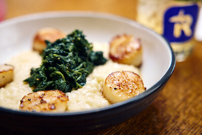 The Grille at Runways menu item: Scallop Risotto