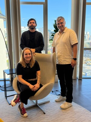 In the photo, from left to right: Bruno Lambertini, Paula Marsilli, and Sebastián Caramés In the photo, from left to right: Bruno Lambertini, Paula Marsilli, and Sebastián Caramés