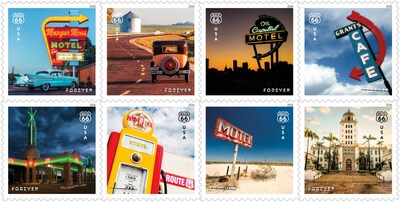 Route 66 Stamps To Be Issued at National Postal Forum