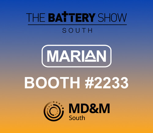 Marian Returns to Battery Belt for Battery Show South and MD&M South