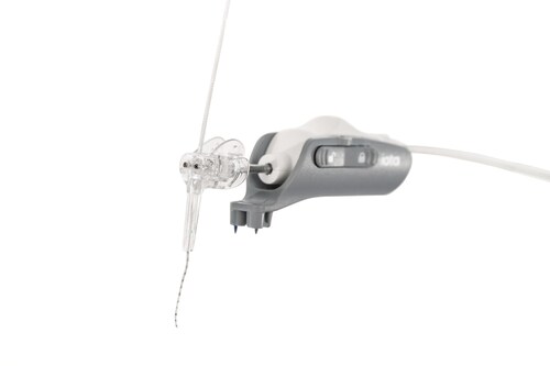 The iotaSOFT® Robotic-Assisted Cochlear Implant Insertion System enables slow, consistent and controlled electrode insertion to preserve delicate intracochlear structures. FDA cleared for patients four years and older, the system addresses a major unmet need, as fewer than 5% of the 60 million people worldwide who could benefit from cochlear implants receive them.
