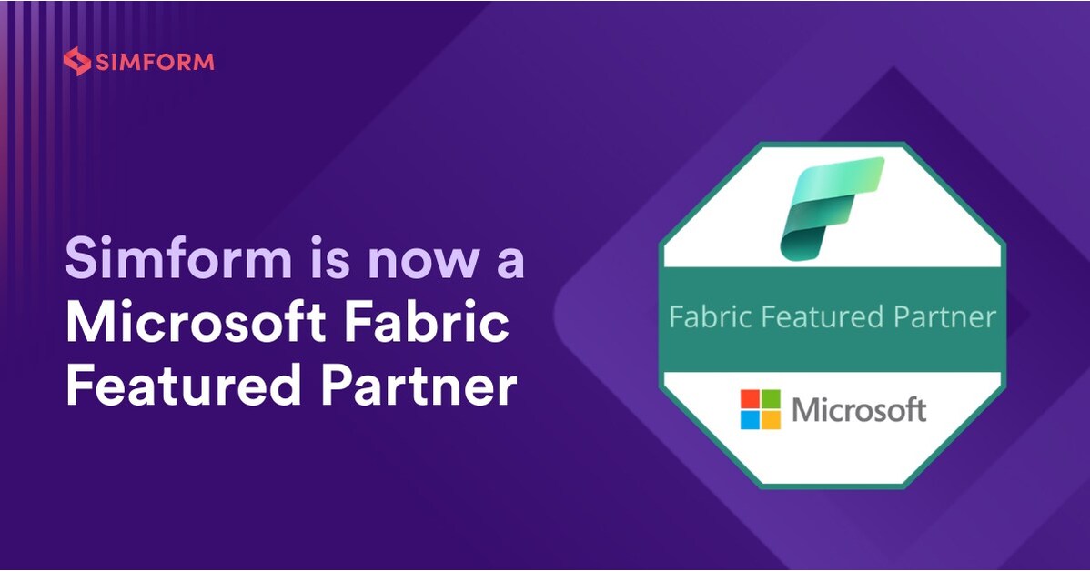 Simform Recognized as a Microsoft Fabric Featured Partner, Reinforcing Azure Data & AI Leadership