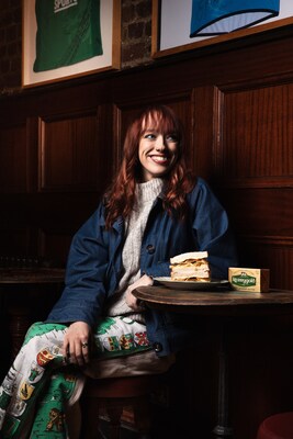 Amybeth McNulty, award-winning Irish actress and “Stranger Things” star, alongside the Kerrygold Crisp Sandwich.