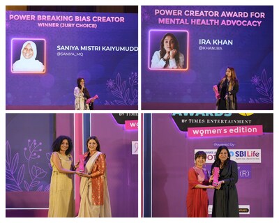 Winners and Presenters of Power Creator Awards - Women's Edition by Times Entertainment