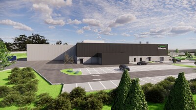 An artist's rendering of the Ayer, MA facility when completed in summer 2026.