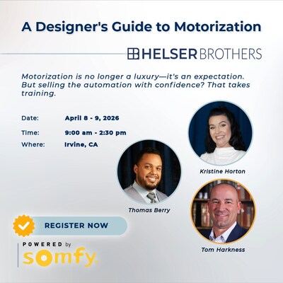 FREE Motorization Training with Helser + Somfy