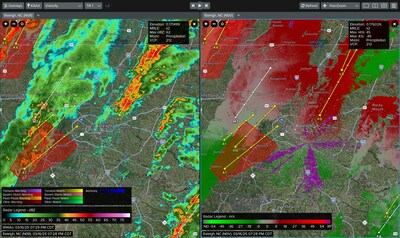 Double the view, double the insight — DualPane radar lets you track storms like never before.