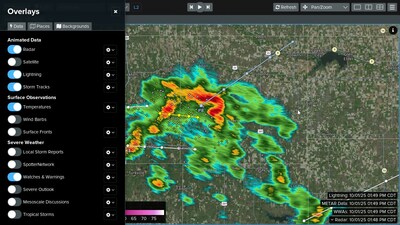 More than radar add the insights you need with Overlays.