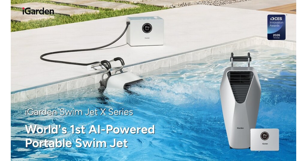 iGarden запускает удостоенную награды CES 2026 серию Swim Jet X: первый в мире беспроводной противоток для плавания по цене от 799 долларов