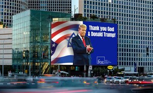 Friends of Zion Launch Nationwide Billboard Campaign Across Israel: "Thank You God &amp; Donald Trump!"