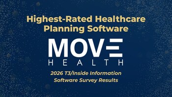 Move Health is the highest-rated healthcare planning software, according to the 2026 T3/Inside Information Software Survey