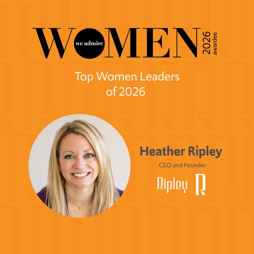 Heather Ripley, founder and CEO of Ripley PR, has been named a 2026 Top Women Leader by Women We Admire, recognizing her leadership and impact in the public relations industry.