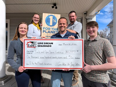 Trails and Open Space Coalition, represented by Executive Director Glenn Carlson, accepted the donation on March 12th in the presence of TOSC staff.