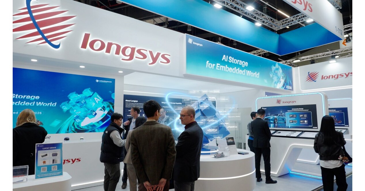Longsys present&oacute; soluciones de almacenamiento basadas en IA en Embedded World 2026