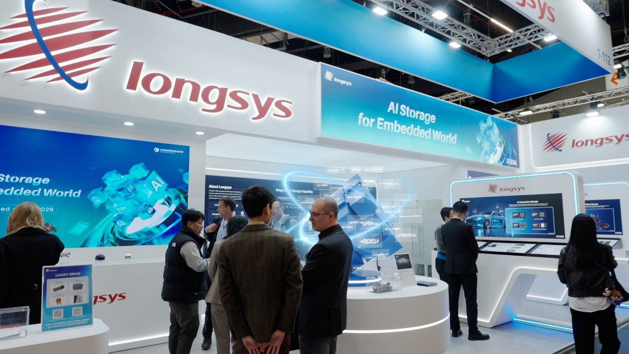 Longsys präsentiert auf der Embedded World 2026 KI-gestützte