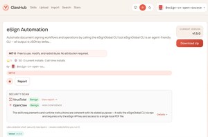 eSignGlobal推出「esign-automation」新技能，賦能OpenClaw實現自動化電子簽名