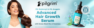 Pilgrim’s latest campaign showcases its popular advanced Hair Growth Serum – one bottle of which sells out in five minutes (PRNewsfoto/Pilgrim) Pilgrim’s latest campaign showcases its popular advanced Hair Growth Serum – one bottle of which sells out in five minutes (PRNewsfoto/Pilgrim)